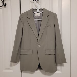 Babaton Agency Blazer Light Pewter Grey (XXS) **Matching pants available**